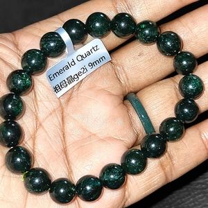 Emerald Quartz Bead Bracelet